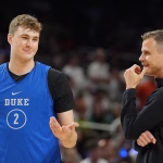 Jon Scheyer used the phrase “The accolades speak for itself” to excite Cooper Flagg after his NBA draft selection.