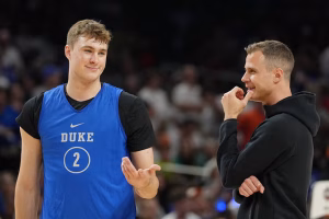 Jon Scheyer used the phrase “The accolades speak for itself” to excite Cooper Flagg after his NBA draft selection.