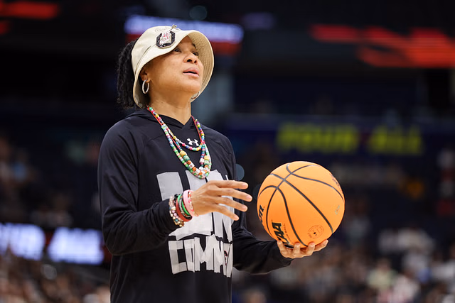 “Name a Cooler Coach Than Dawn Staley…. I’ll Wait”: College Hoops Fans Abuzz as South Carolina HC Poses in A’ja Wilson’s Unreleased Signature Shoes