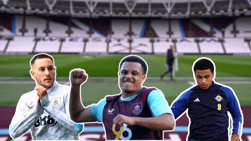Burnley stars Josh Brownhill and CJ Egan-Riley, plus Southampton midfielder Shea Charles, have all been linked with West Ham United.